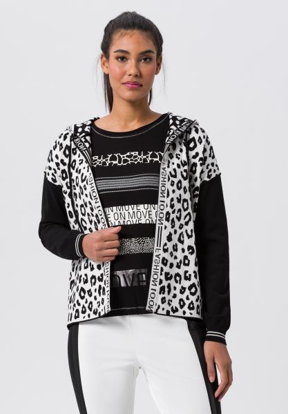 Cardigan mit schönem Leoprint