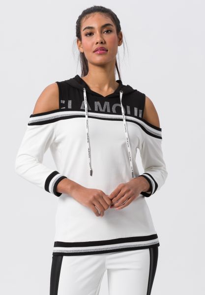 Hoodie mit markanten Cut-outs an den Schultern