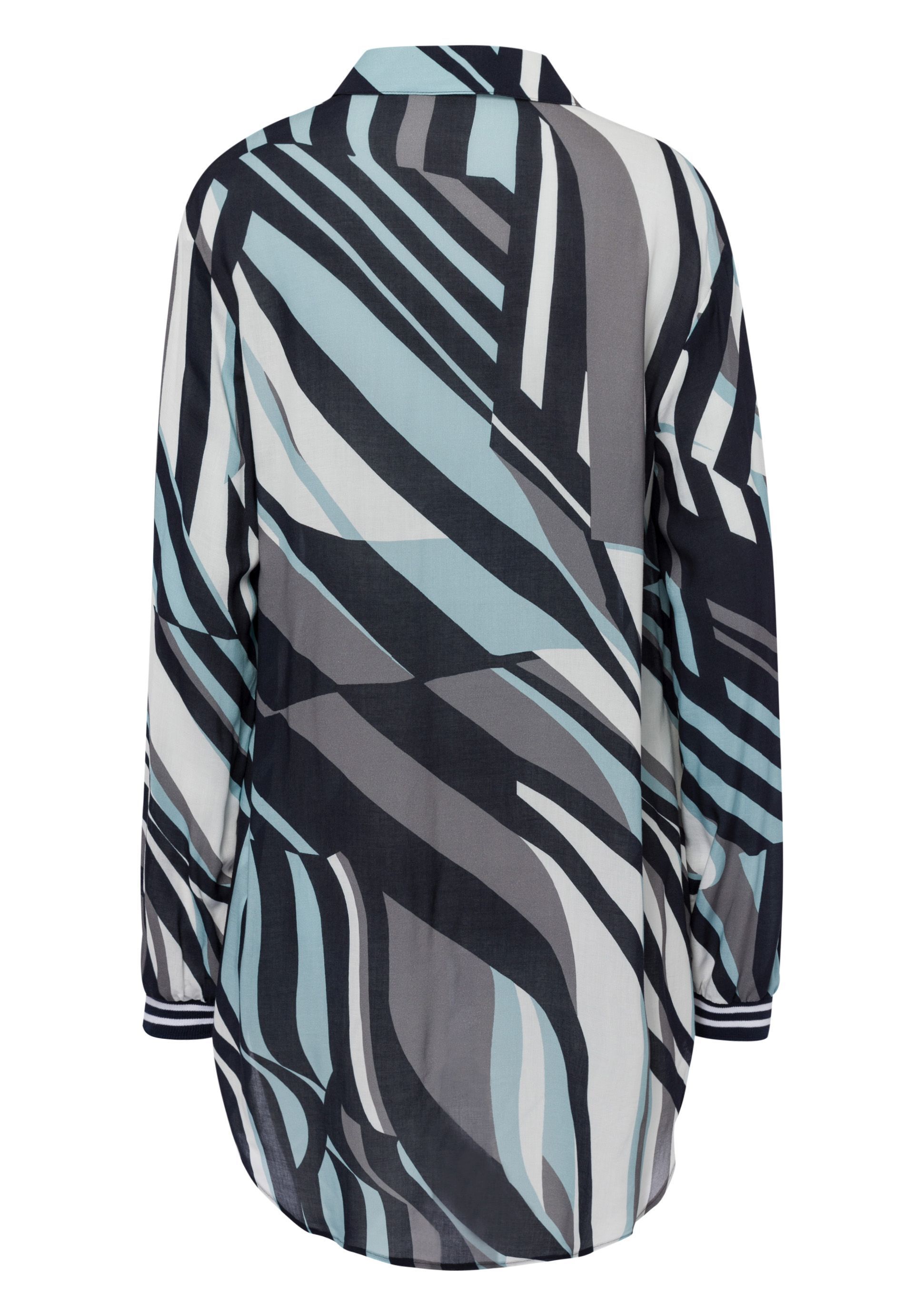 Longbluse mit geometrischem Muster-Print | Blusen | Collection | TUZZI