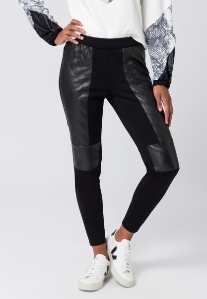 Lederhose mit sportiver Steppung