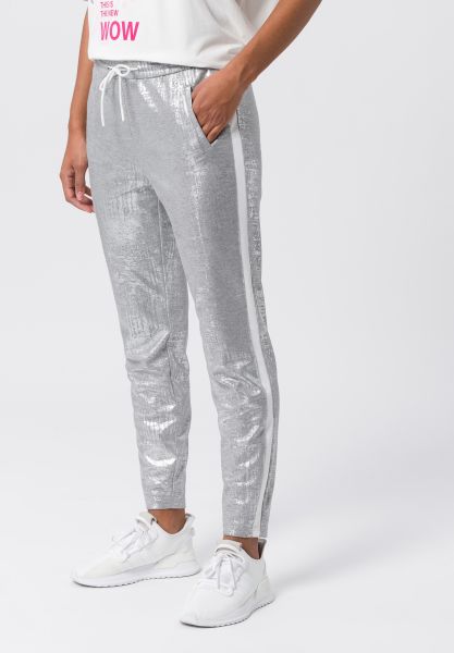 Hose mit extravagantem Metallic-Effekt