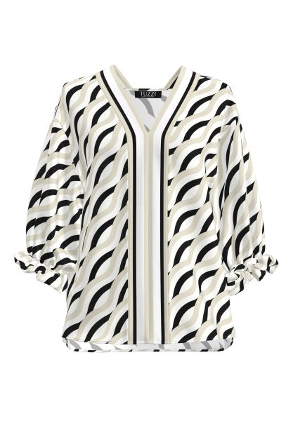 Bluse mit Kontrast-Details