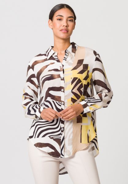 Longbluse mit Alloverprint