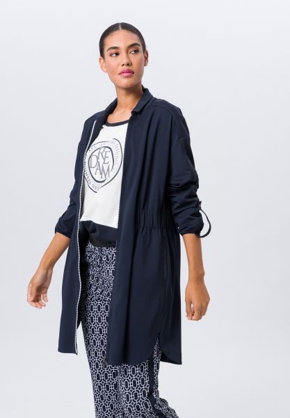 Longjacke mit langen Ärmeln