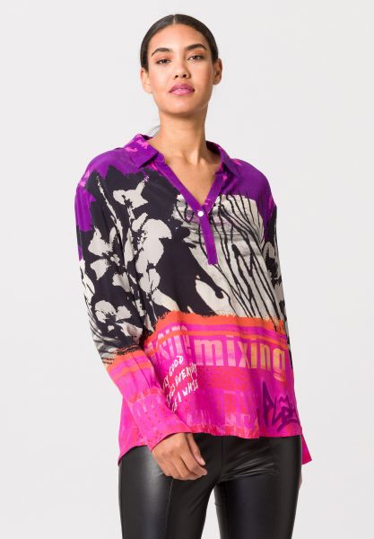 Bluse mit Alloverprint