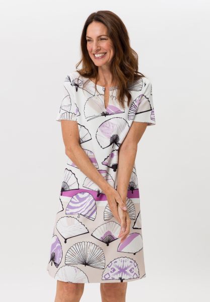 Wendekleid mit asiatischem Fächerprint