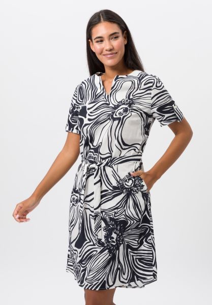 Kleid mit floralem Alloverprint