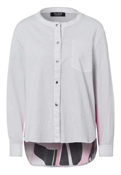 Bluse mit angesagtem Kontrastrücken