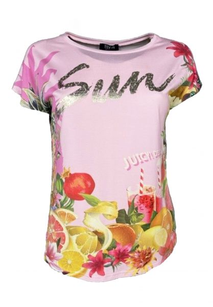 Shirt mit sommerlichem Alloverprint