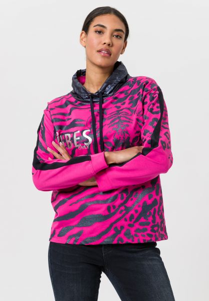 Sweatshirt mit Animal-Print