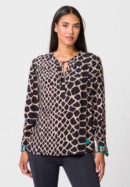 Bluse mit Animalprint