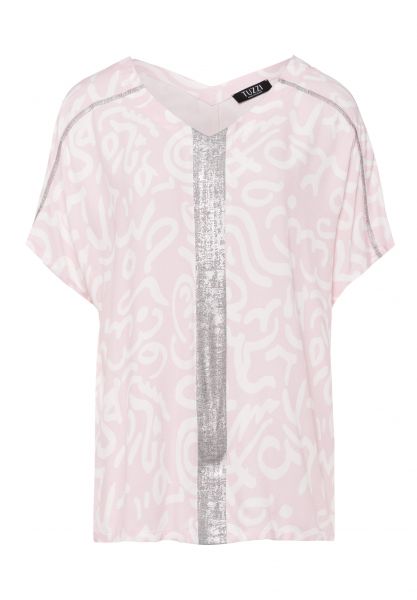 Bluse mit ungewöhnlicher Kontrastgestaltung