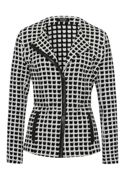Leichtjacke mit gewebtem Karomuster