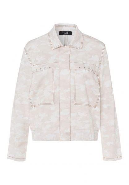 Jacke mit dezentem Tarnmuster