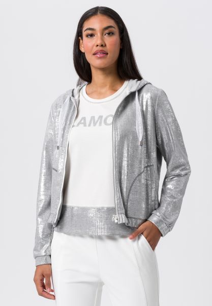 Jacke in schillernder Metallic-Optik